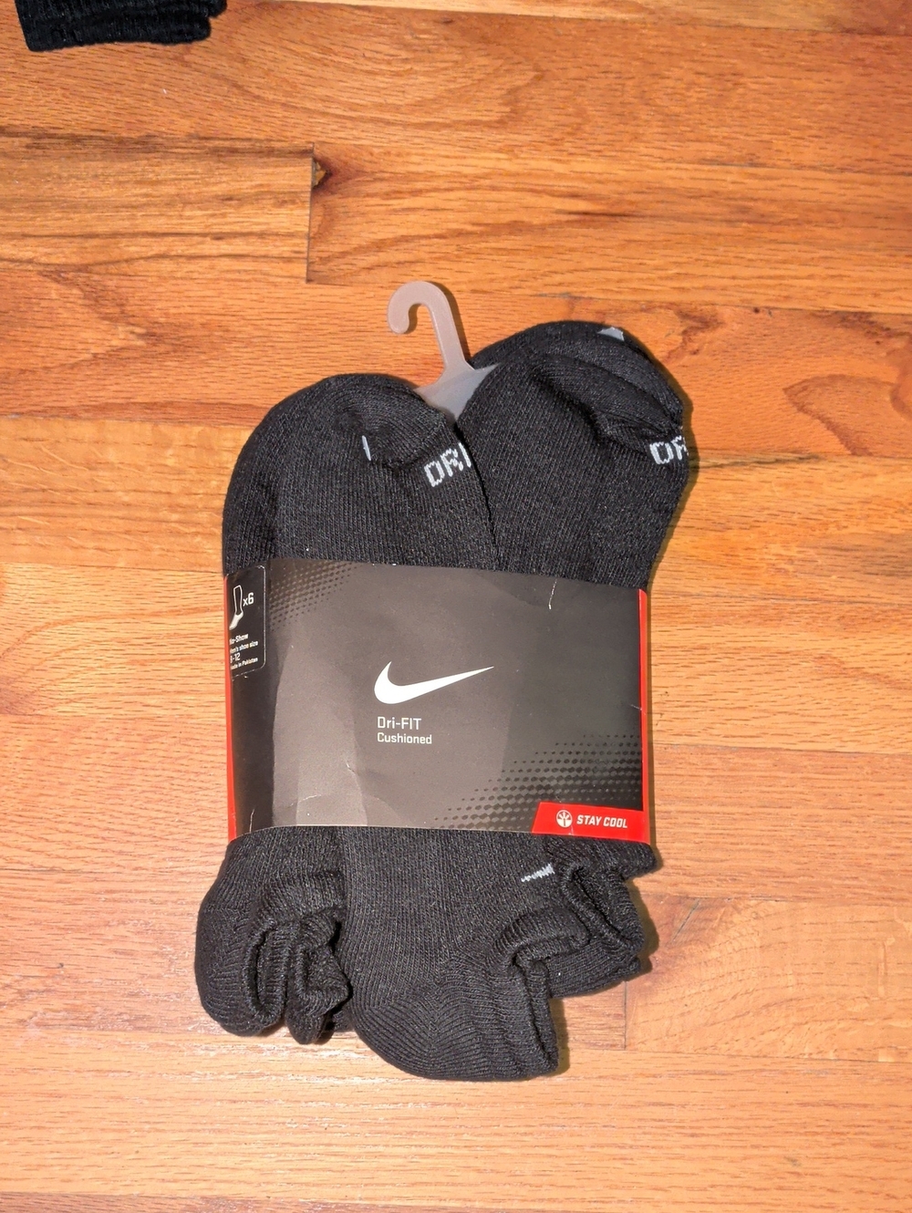 Nike Black Dri-FIT Cushioned Athletic Socks - Pack
